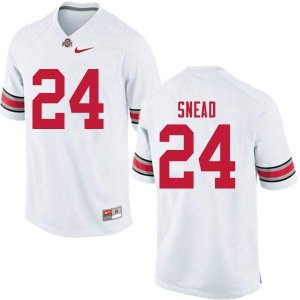 Men's Ohio State Buckeyes #24 Brian Snead White Nike NCAA College Football Jersey Designated IEP7244KN